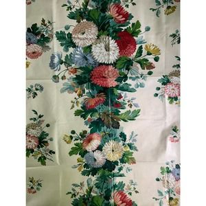 Upholstery Fabric Chrysanthemums 44" x 27" Vintage